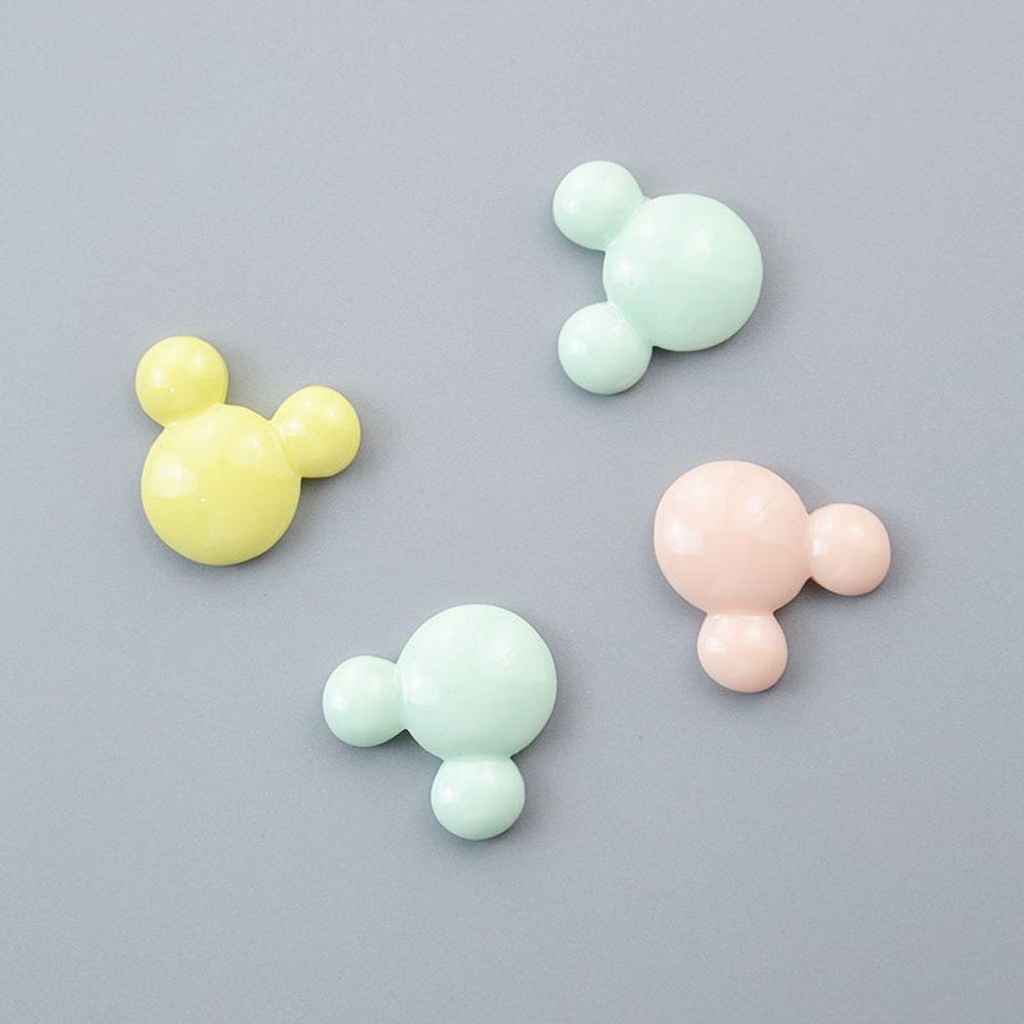 QQMALL Set 30 Phụ Kiện Trang Trí Móng Tay Hình Chuột Mickey Hoạt Hình Màu Sắc Ngọt Ngào