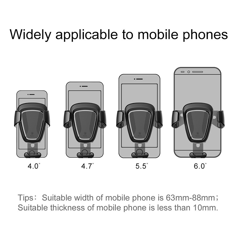 Giá giữ điện thoại BASEUS cao cấp cho xe ô tô | BigBuy360 - bigbuy360.vn