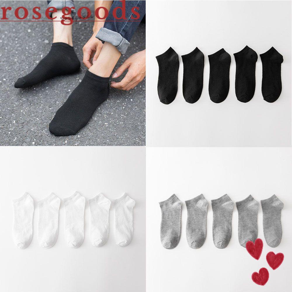 Set 5 Đôi Tất Thể Thao Vải Cotton Co Giãn Thoáng Khí