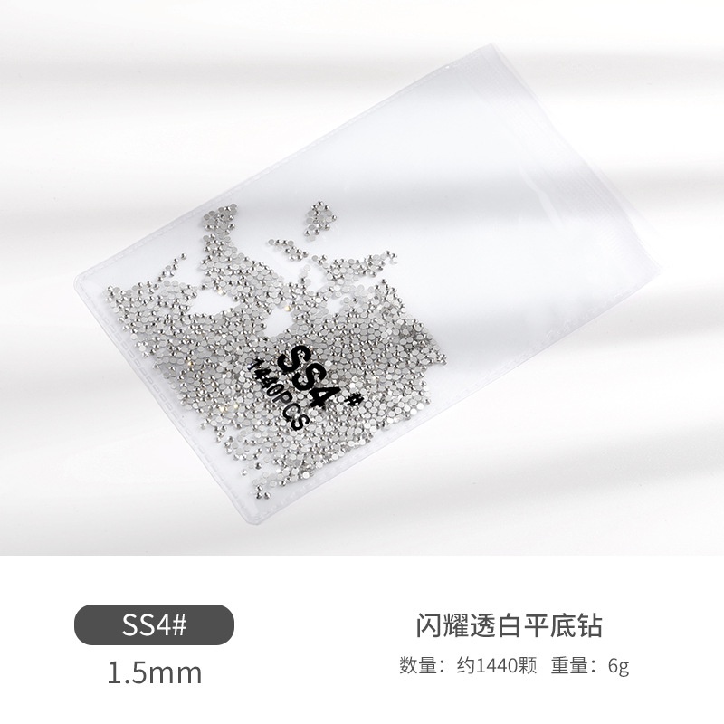 Bộ 1440 Hạt Kim Cương Giả Trong Suốt Đính Trang Trí Móng Tay