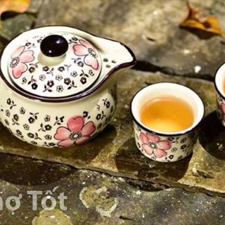 Bộ ấm chén hoa đào Nhật