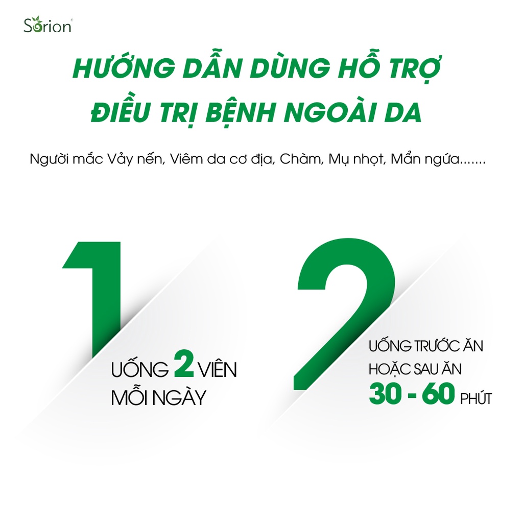 Soritox 45 VIÊN - Hỗ trợ phục hồi da Vảy nến, Viêm da cơ địa, Chàm da, Nấm da, Hắc lào, Á sừng, Mẩn ngứa, Bong tróc da | BigBuy360 - bigbuy360.vn