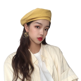Ld-phụ nữ Mũ nồi có dây có thể điều chỉnh Màu trơn đơn giản Phong cách cổ điển Phụ kiện quần áo