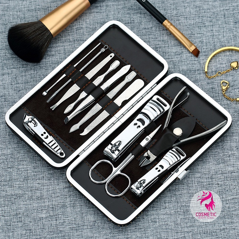 Dụng cụ hỗ trợ làm móng Yandou set 12 chuyên nghiệp tiện dụng PV693