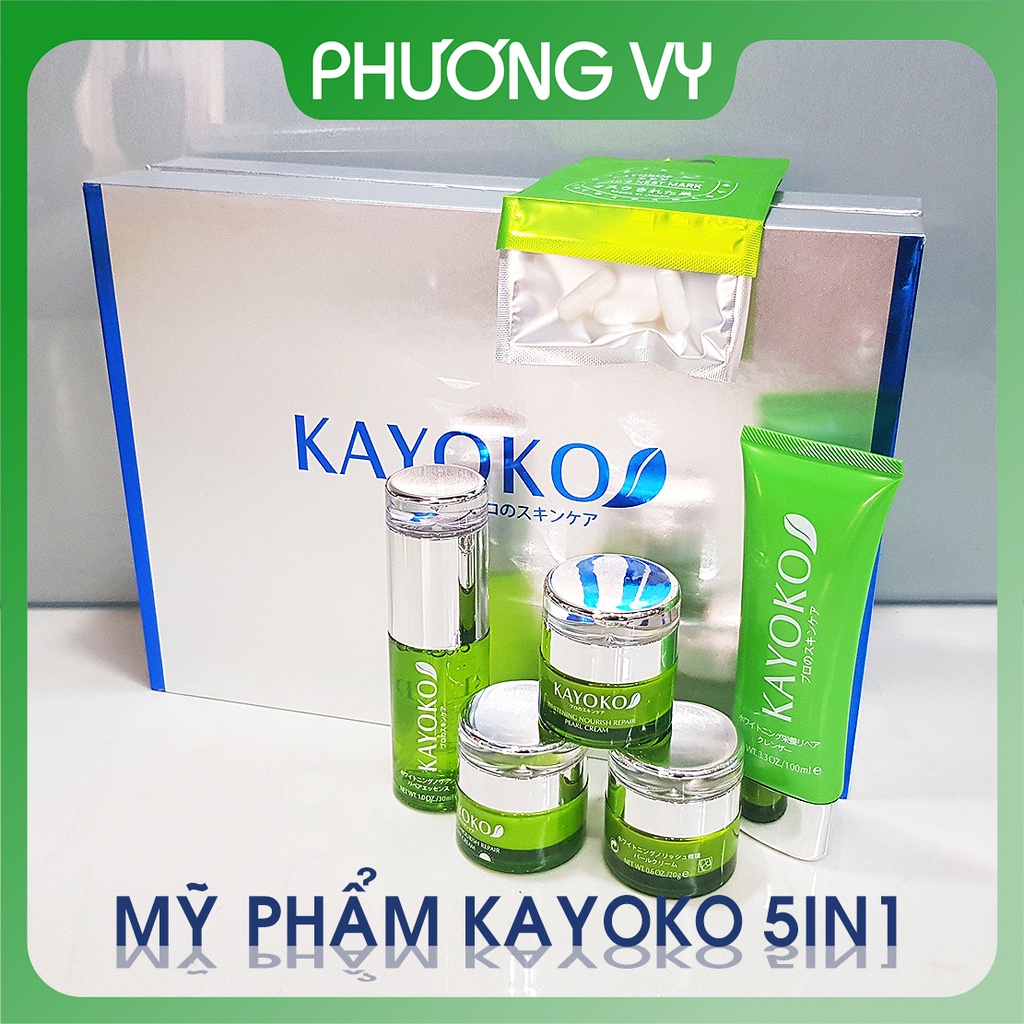 Mỹ phẩm Kayoko 5in1, mỹ phẩm đặc làm mờ nám, tàn nhang và làm trắng da.