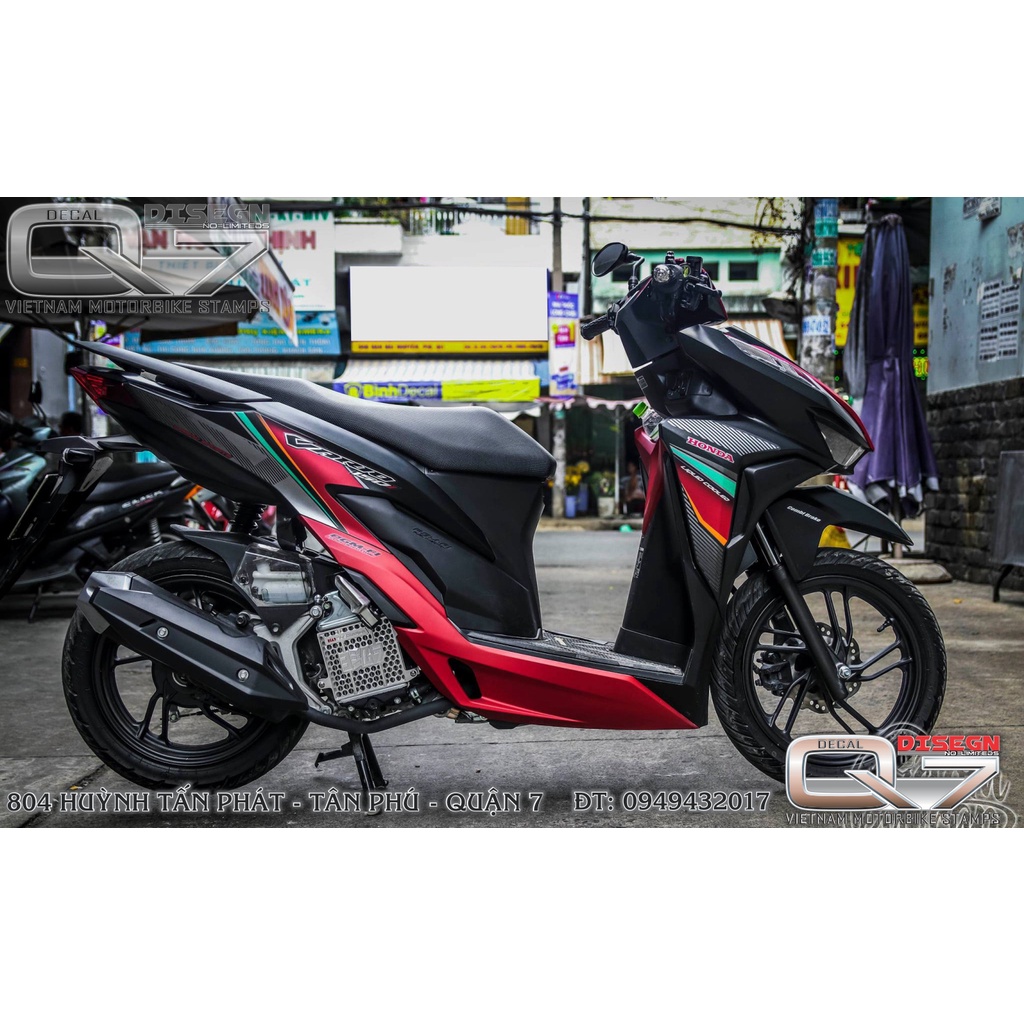 Tem rời vario - đỏ đen - decalq7