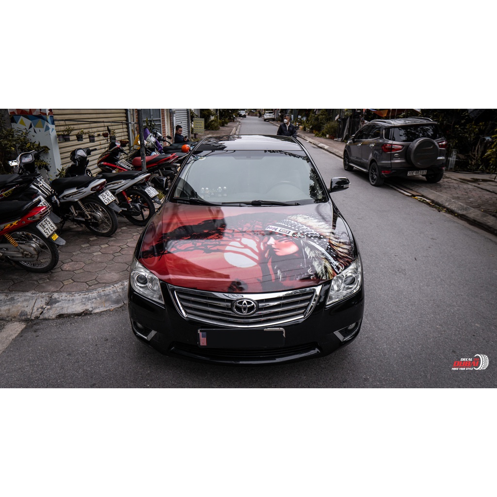 Tem nữ thổ dân trang trí Capo xe Camry_thiết kế cho các dòng xe khác nhau