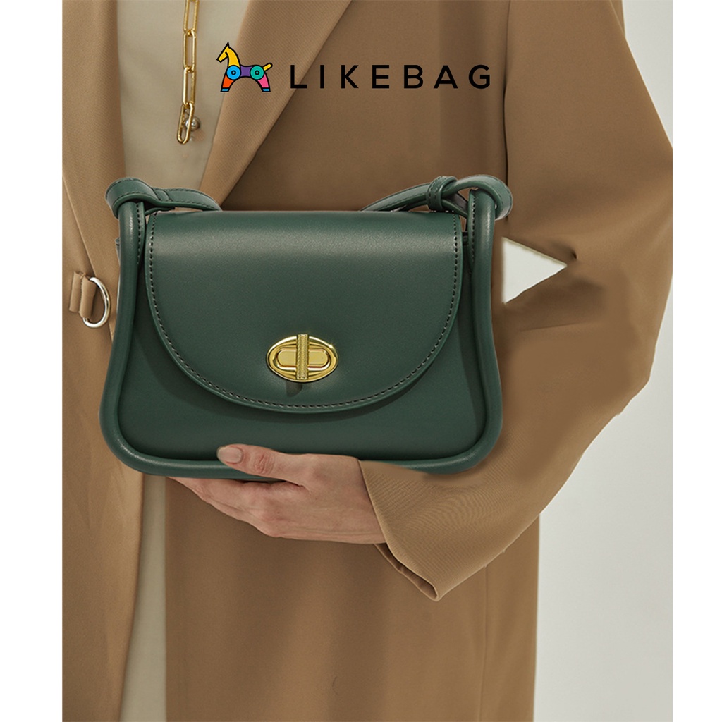 Túi đeo chéo, kẹp nách LIKEBAG khóa chữ thập sang trọng chính hãng 219XK6816 - LIBAGI