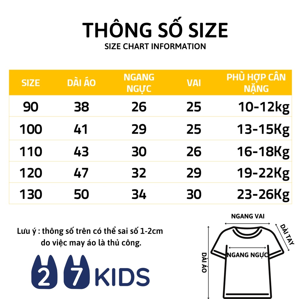 Áo Polo bé trai ngắn tay 27Kids WELLKIDS áo thun sơ mi cộc nam cho trẻ từ 2-8 tuổi BSPO5