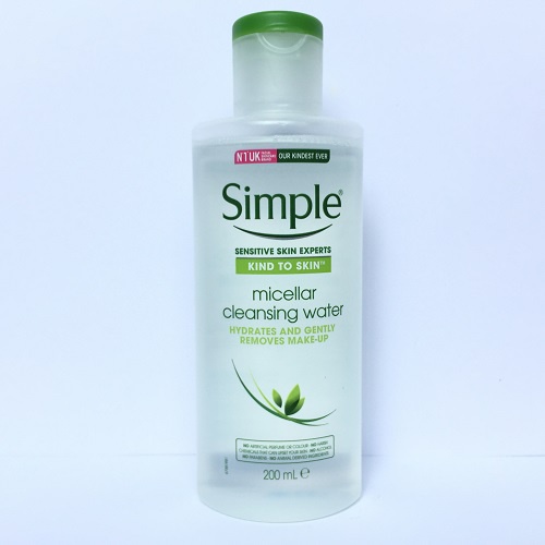 Nước tẩy trang Simple Micellar  Freeship  làm sạch da, không chứa cồn, không gây khô rát 200ml