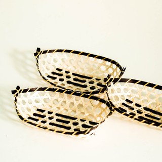 Khay tre đan đựng trái cây - Trang trí decor