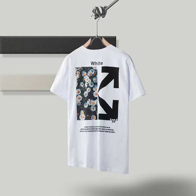 Áo Thun Off White Form Rộng Thời Trang Cho Nam Nữ