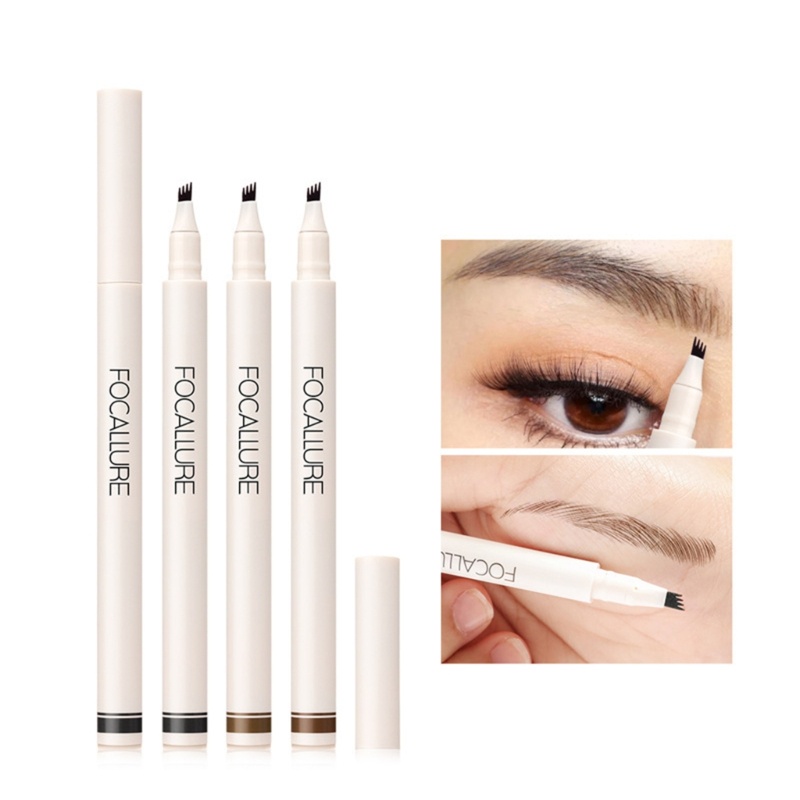 Bút Kẻ Lông Mày Dạng Lỏng Chống Thấm Nước Với Đầu Chia Nhánh Nhỏ Trang Điểm Tự Nhiên YOUYO