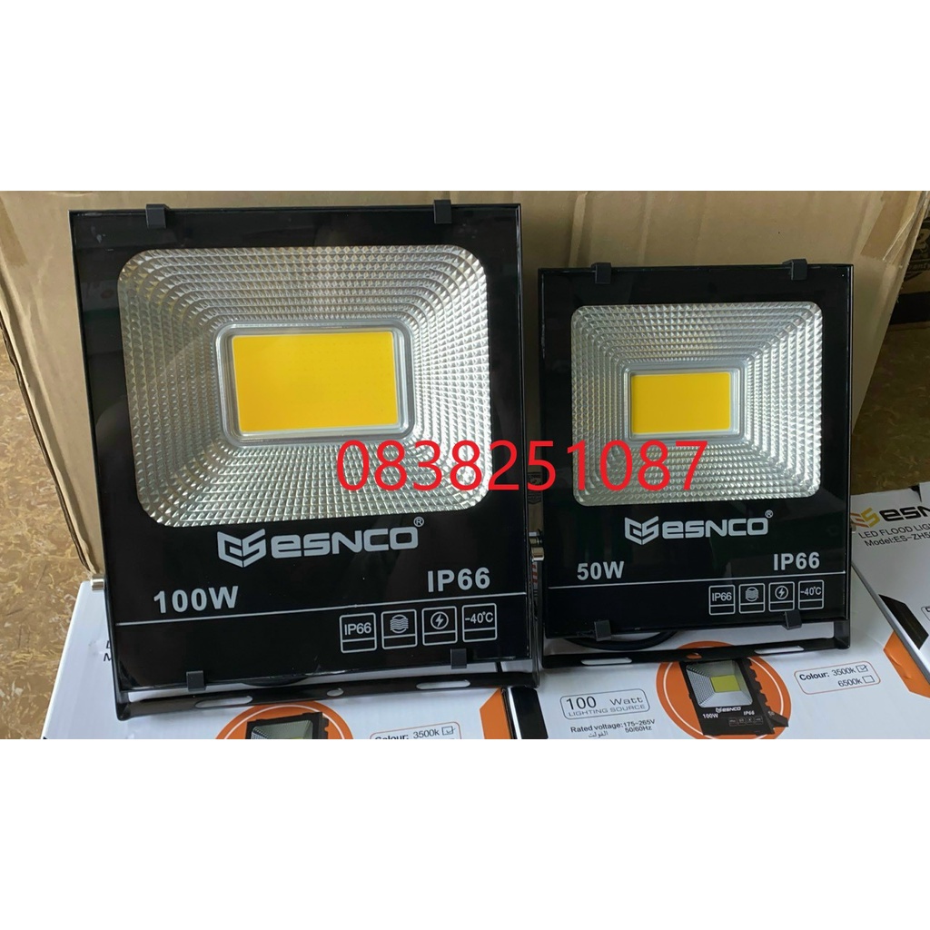 Đèn Pha Led Siêu Sáng 200W COB 5054 Trắng/Vàng Tiết Kiệm Năng Lượng