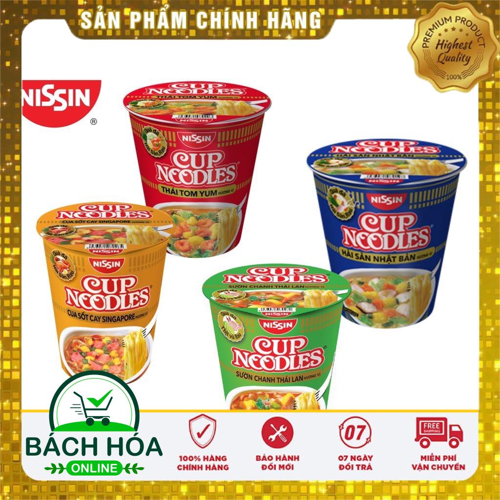 mì ly CUP NOODLES 4 Vị [Hải Sản Nhật Bản, Thái Tom Yum, Cua Sốt Cay Singapore, Sườn Chanh Thái Lan]