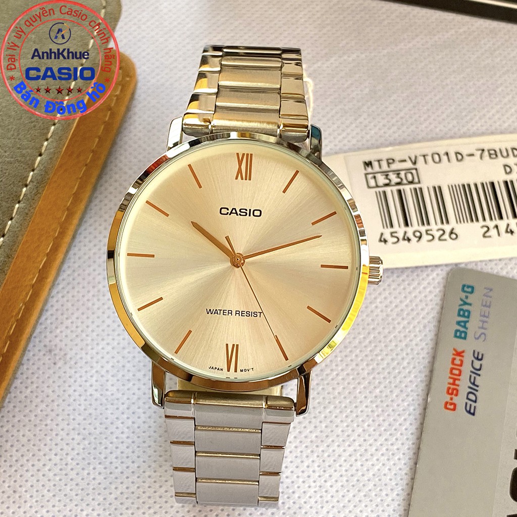 Đồng hồ nam Casio MTP-VT01 MTP-VT01D MTP-VT01G MTP-VT01SG bảo hành 1 năm chính hãng | BigBuy360 - bigbuy360.vn