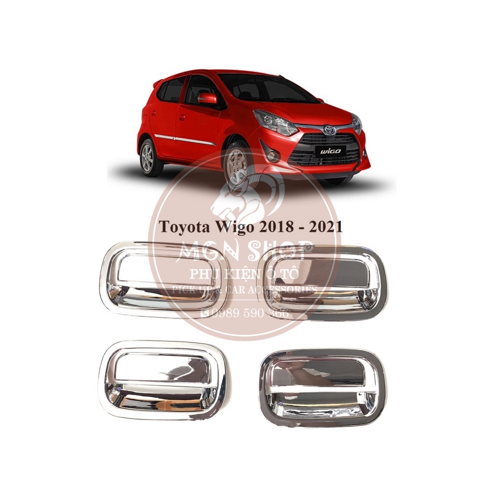 Ốp [Toyota Wigo 2018 - 2021] [full bộ] [màu bạc]