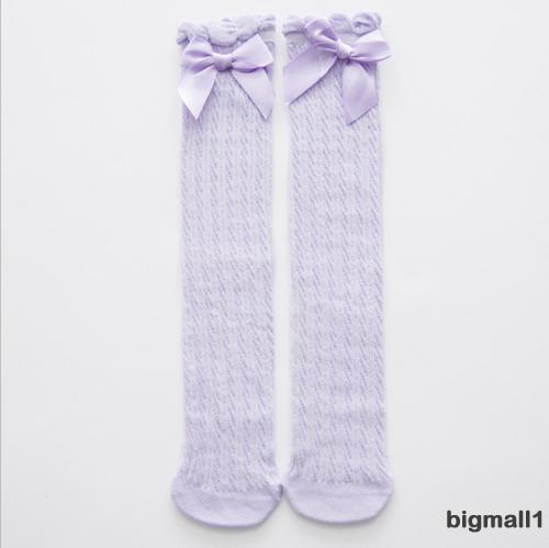 Vớ Dài Đến Gối Đính Nơ Ren Dễ Thương Cho Bé Gái