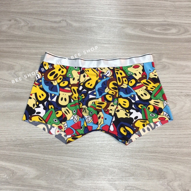 Quần Boxer - Quần Sịp Đùi Nam Họa Tiết Hoạt Hình Cao Cấp - Quần Sịp Minion, hình Shin - Bee Shop