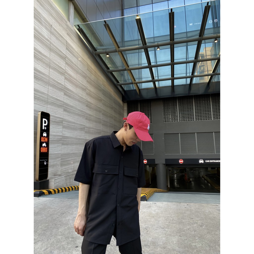 ÁO SƠ MI túi hộp CHUOT TRANG KKL /đen | BigBuy360 - bigbuy360.vn