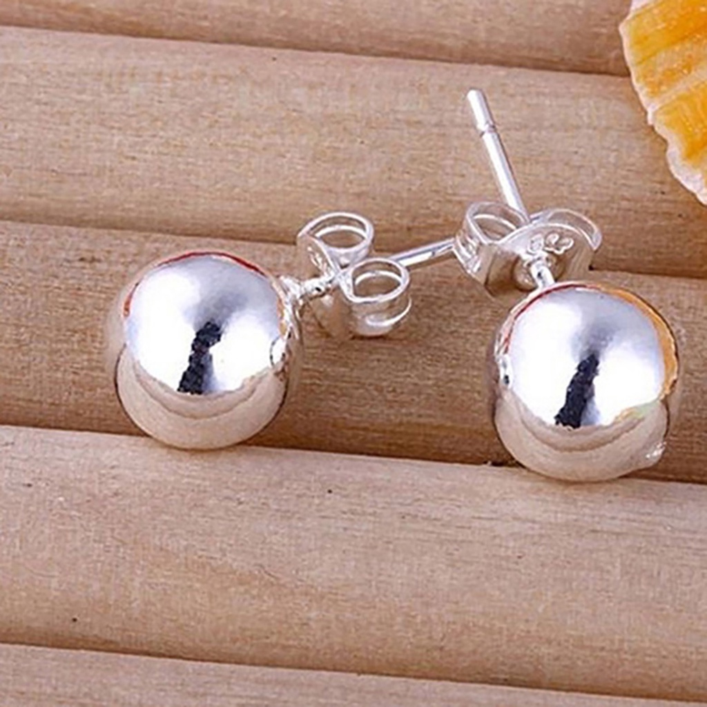 Khuyên tai tròn bằng thép không gỉ thời trang