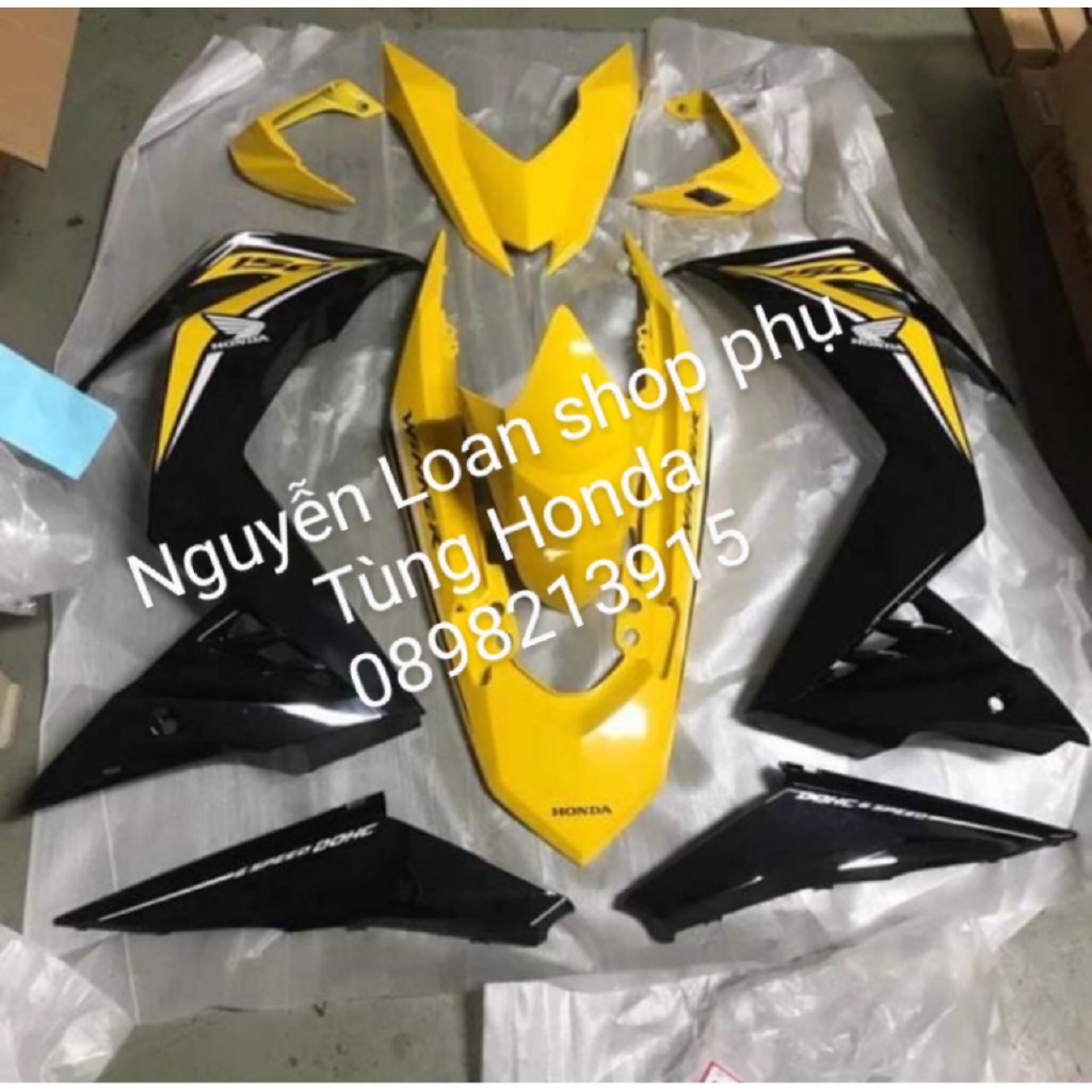 HONDA - DÀN ÁO CHO XE WINNER 150  V1 ĐỜI  2018 MÀU CAM ĐEN FULL DÀN MÀU 9 MÓN ZIN CHÍNH HÃNG