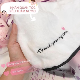 Khăn lau tóc, Khăn cuốn tóc siêu nhanh khô..