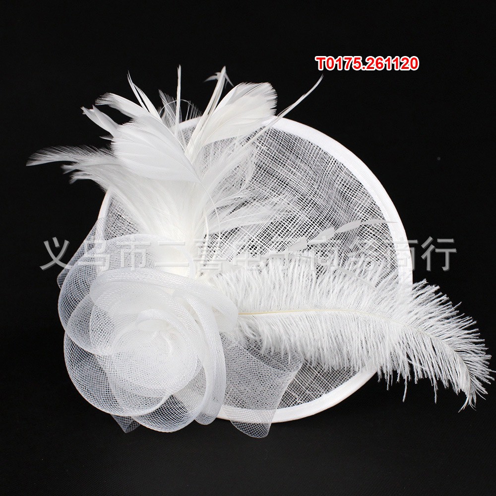 Mũ lưới lông vũ thời trang cho cô dâu