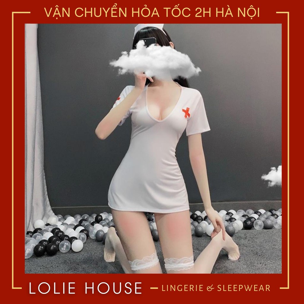 Cosplay y tá sexy gợi cảm - Đồ cosplay sexy y tá anime LOLIE HOUSE - CP28 | BigBuy360 - bigbuy360.vn