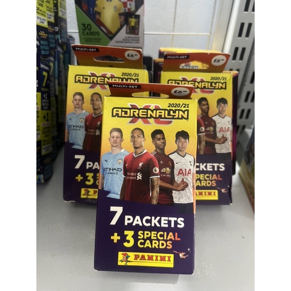 Hộp chứa Gói Thẻ Multi Set Panini Adrenalyn XL Permier League 2020/2021( 45 thẻ )