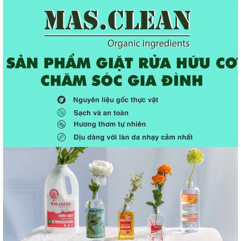 NƯỚC GIẶT HỮU CƠ MAS.CLEAN AN TOÀN CHO TRẺ SƠ SINH?