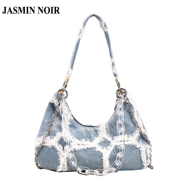 Túi Xách JASMIN NOIR Đeo Chéo Họa Tiết Sọc Caro Thời Trang Cho Nữ