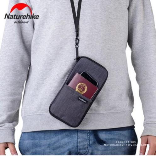 Túi ví nhiều ngăn đựng hộ chiếu du lịch Naturehike NH17C001-B