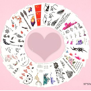 60 Hình Xăm Dán Tattoo mini Xăm Nước Tha Thu - Giao Miếng Xăm Random - HX001 [có sẵn]