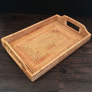 J Vintage -  Khay Decor đa dụng mây tre đan ( Giá Xưởng)
