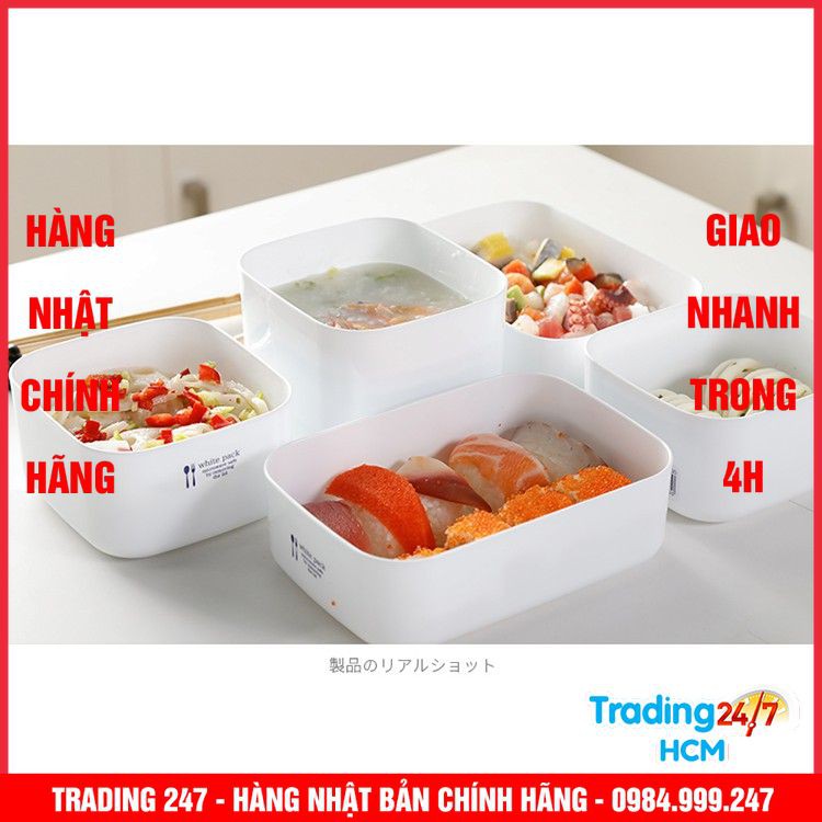 [Giao hàng HCM - 4h ] Hộp nhựa đựng thực phẩm White Pack 1L NỘI ĐỊA NHẬT BẢN