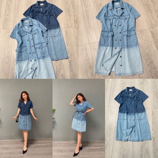 Đầm jean được xử lý ombre độc lạ size s m l giá 250k