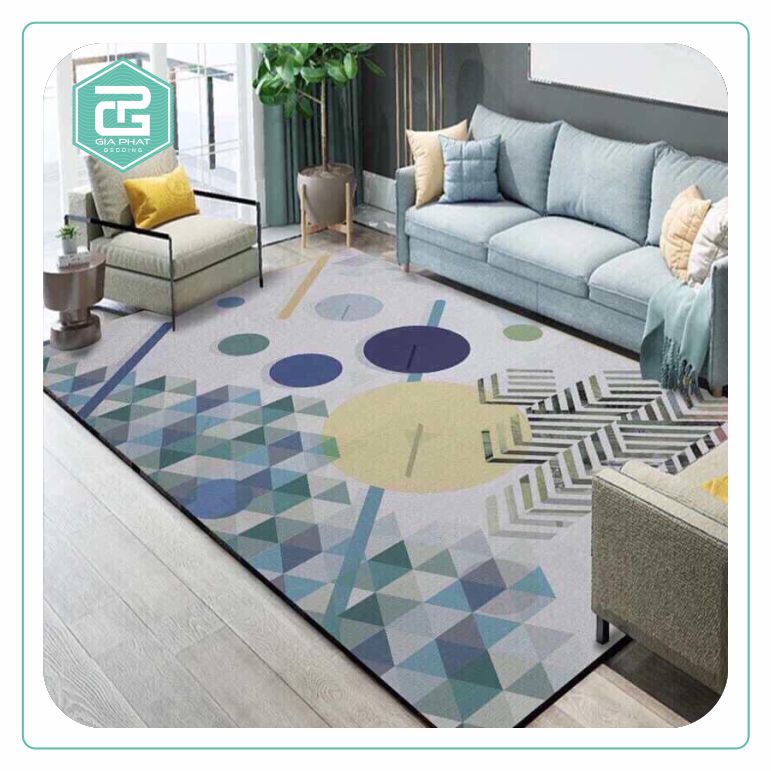 Thảm bali trải sàn nhập khẩu - Thảm trải sofa trang trí phòng khách, phòng ngủ cao cấp 1m6 x 2m3