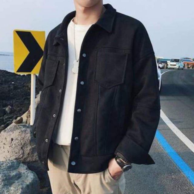 😈Được Kiểm Hàng Trước💖     Áo jacket da lộn 😈HÀNG SIÊU CẤP😈