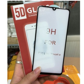Kính cường lực 5D xịn Cho Huawei Nova 4e/ P30 Lite Full keo màn hình, Viền Vát cạnh 2,5D
