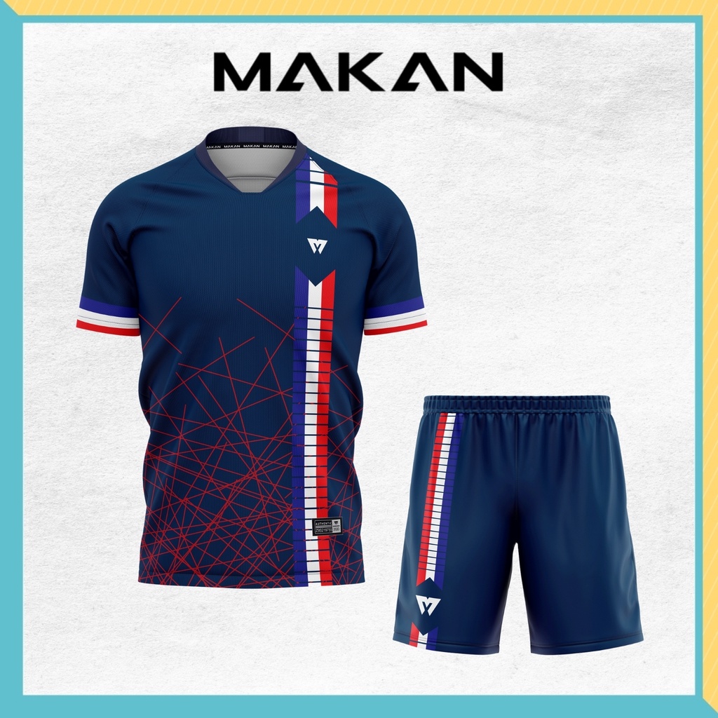 Áo đá bóng đẹp nam nữ trẻ em Áo Đội Tuyển Pháp KBD340