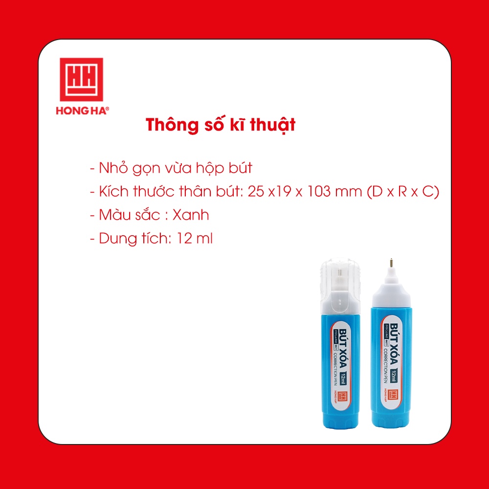 Bút xóa Hồng Hà CV-01 - 6677 | Hàng chính hãng