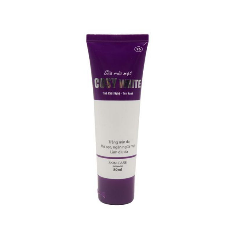sữa rửa mặt cosy white tinh chất nghệ - trà xanh
