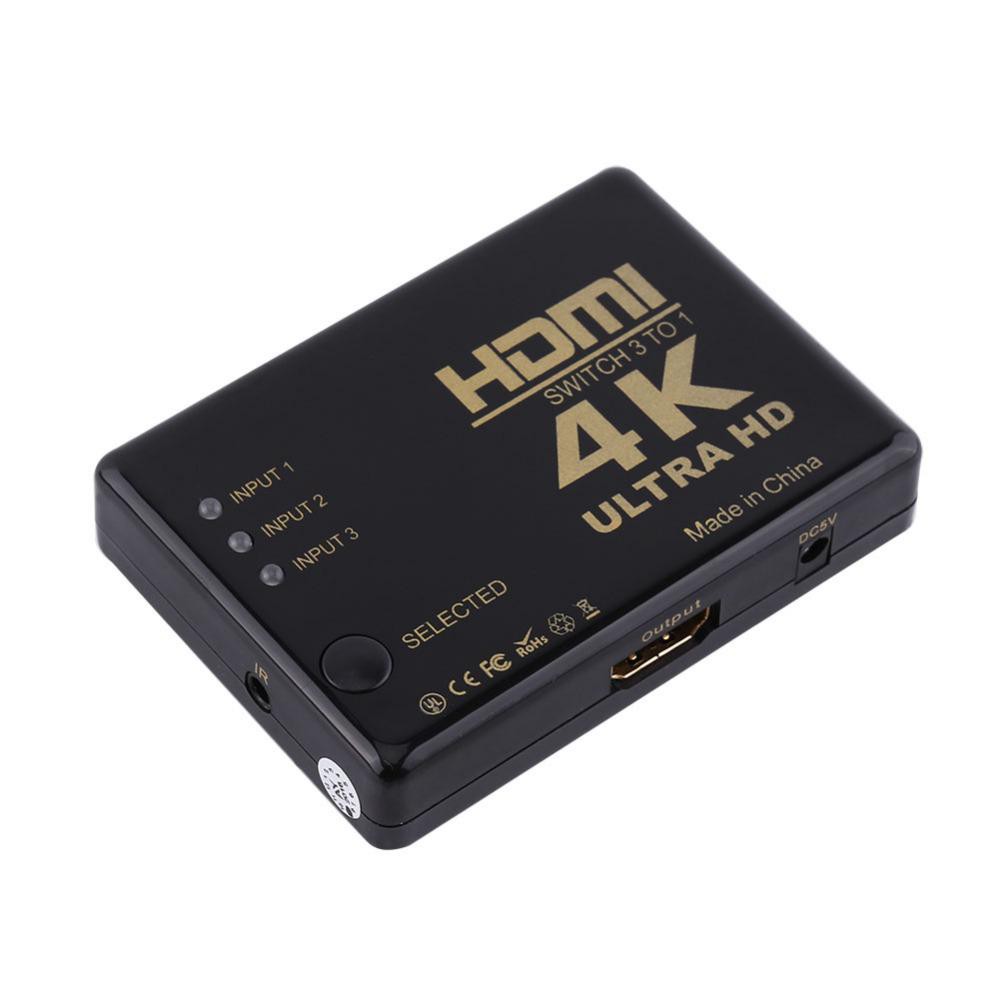 Bộ chia HDMI 4K  3 in 1 out  - Switch HDMI 4k ultra HD