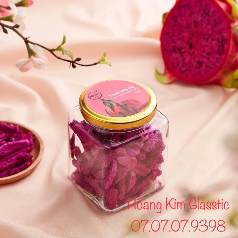 HỦ THUỶ TINH VUÔNG/ NẮP THIẾT 50ml-280ml-100ml
