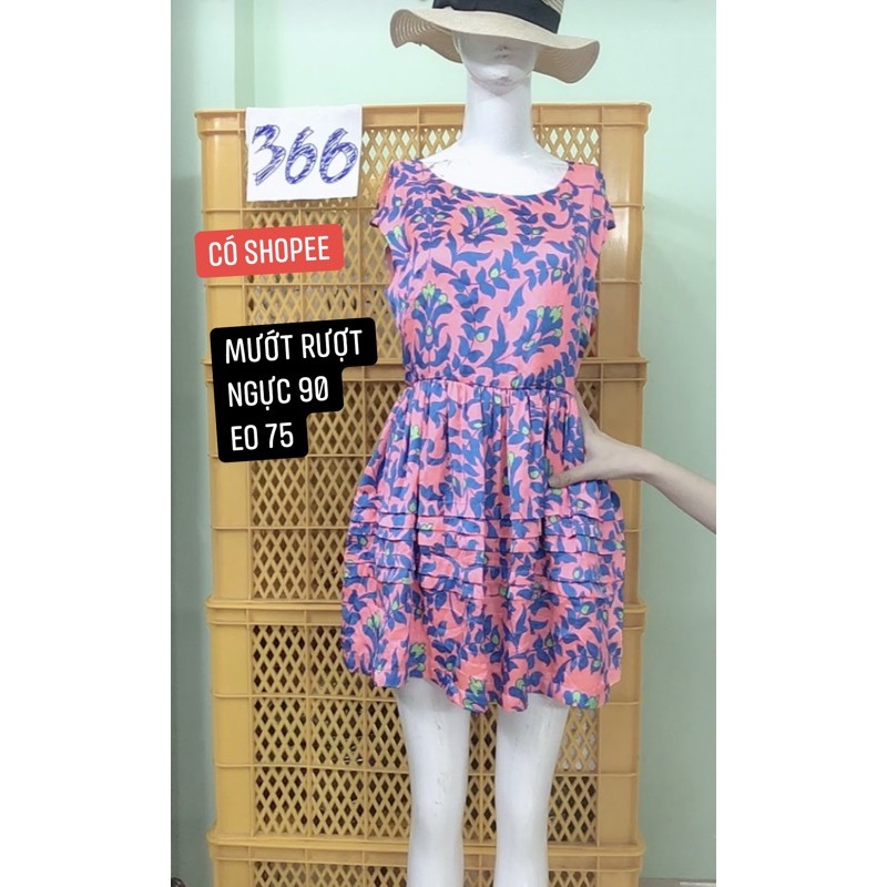 đầm hồng vải mướt sang.s366
