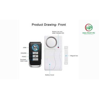Thiết bị chống trộm gắn cửa kèm remote Komax KM-C05
