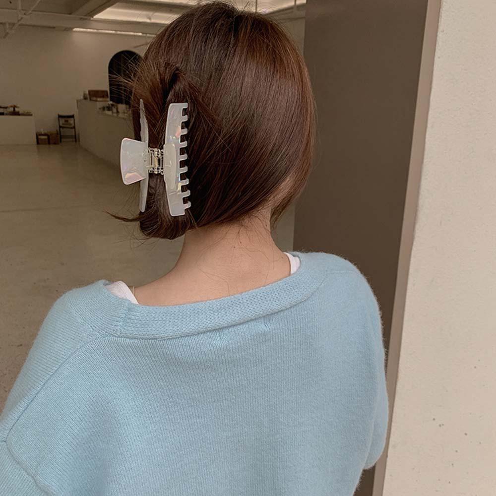 Kẹp Tóc Móng Vuốt Họa Tiết Da Báo Phong Cách Retro Hàn Quốc