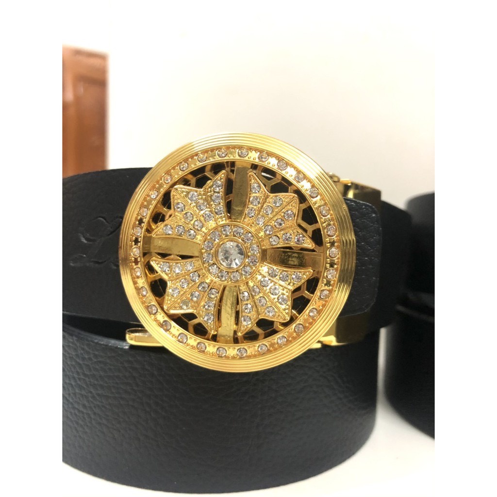 Thắt Lưng Nam Cao Cấp Mặt Xoay Tròn - Dây Lưng Nam Hàng Chuẩn Shop