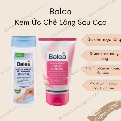 Balea Kem Ức Chế Lông Sau Cạo, Wax, Tẩy Lông Nội Địa Đức